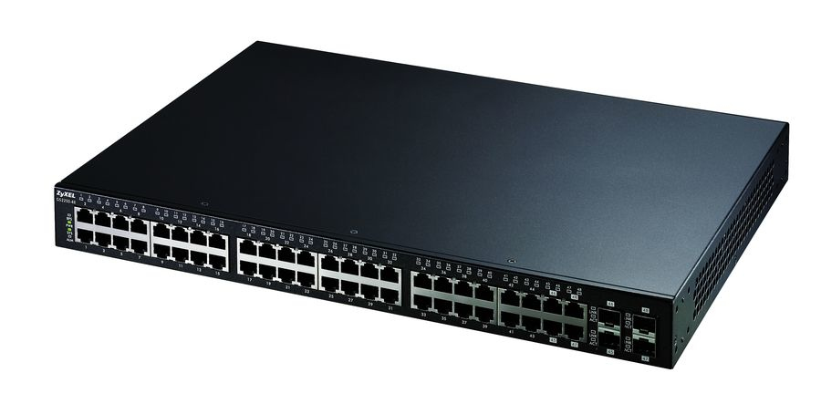 Zyxel GS2210-48HP Managed L2 Gigabit Ethernet (10/100/1000) Power over Ethernet (PoE) 1U Black