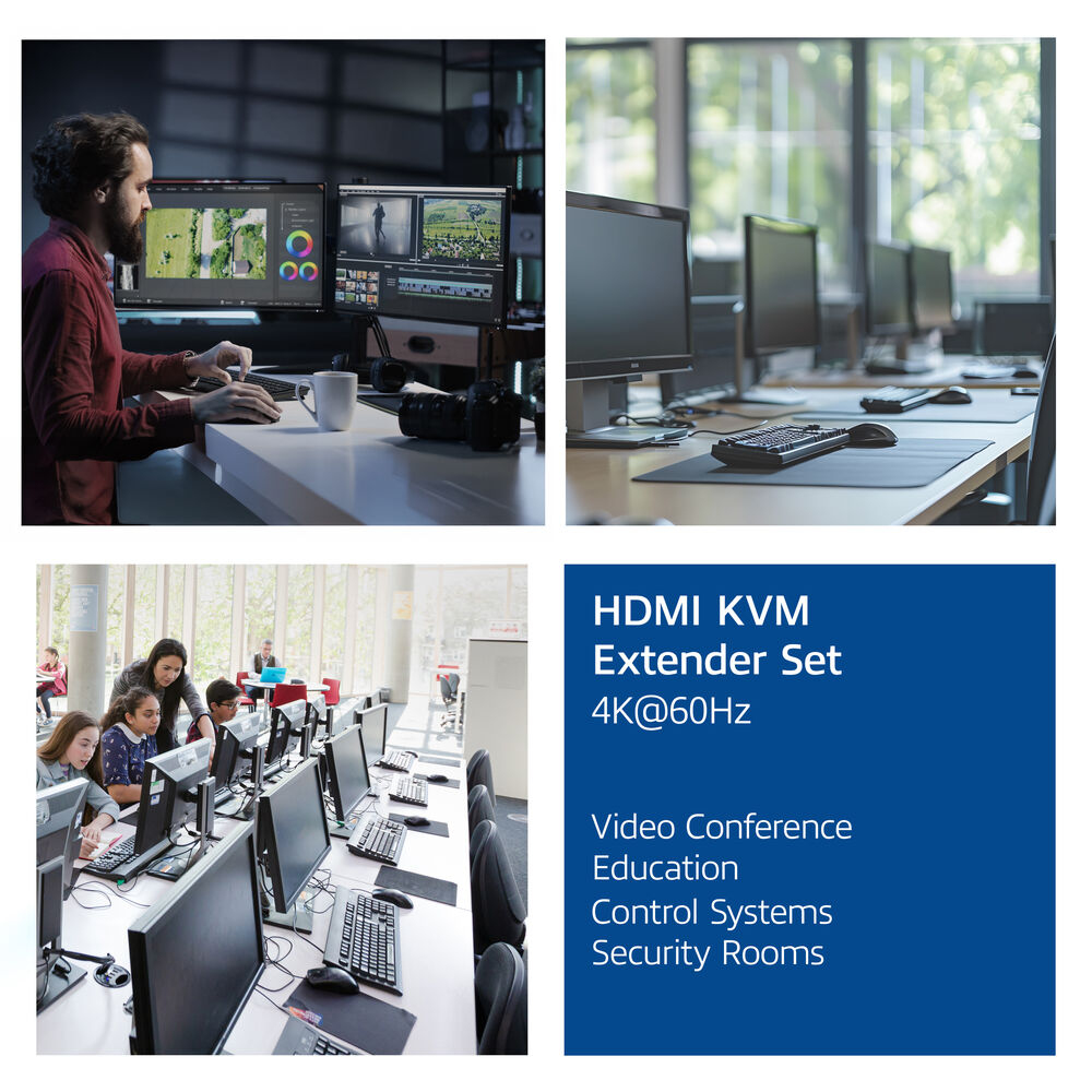 ACT 4K HDMI 2.0 KVM extender set over CAT6A up to 70 meters – image 9
