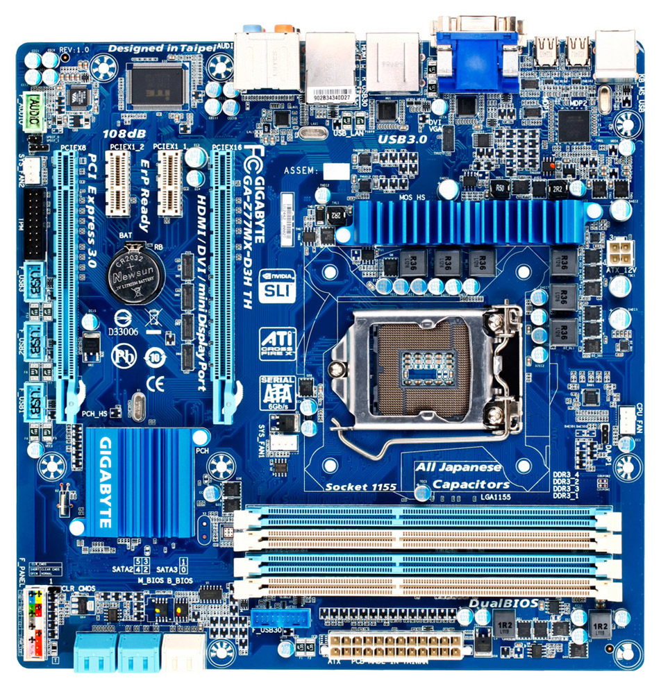 GIGABYTE GA-Z77MX-D3H TH