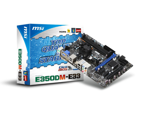 MSI E350DM-E33 AMD Hudson D1 NA (integrated CPU) micro ATX – image 5