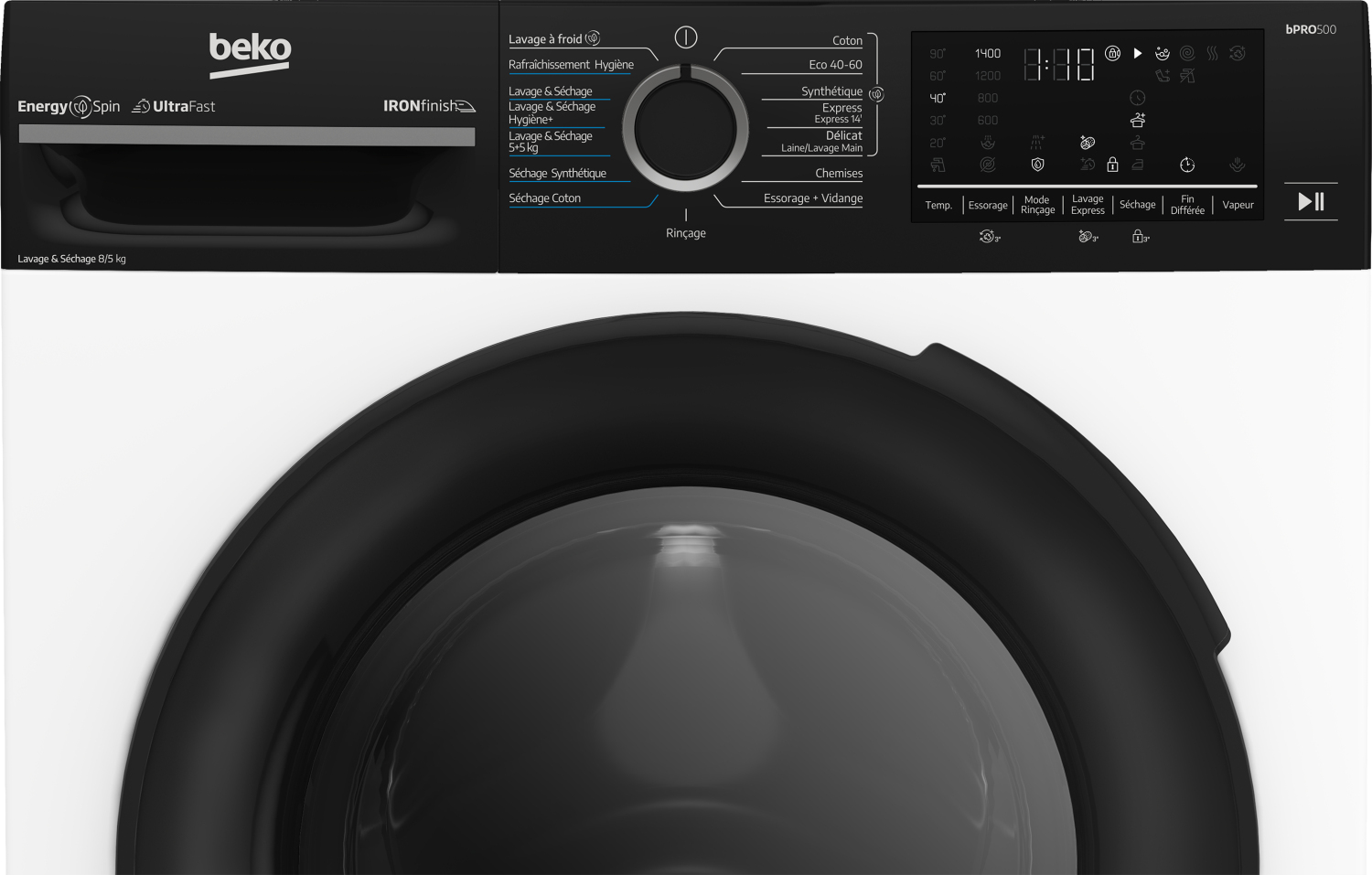 Beko BM3DT48501W washer dryer Freestanding Front-load White – image 4