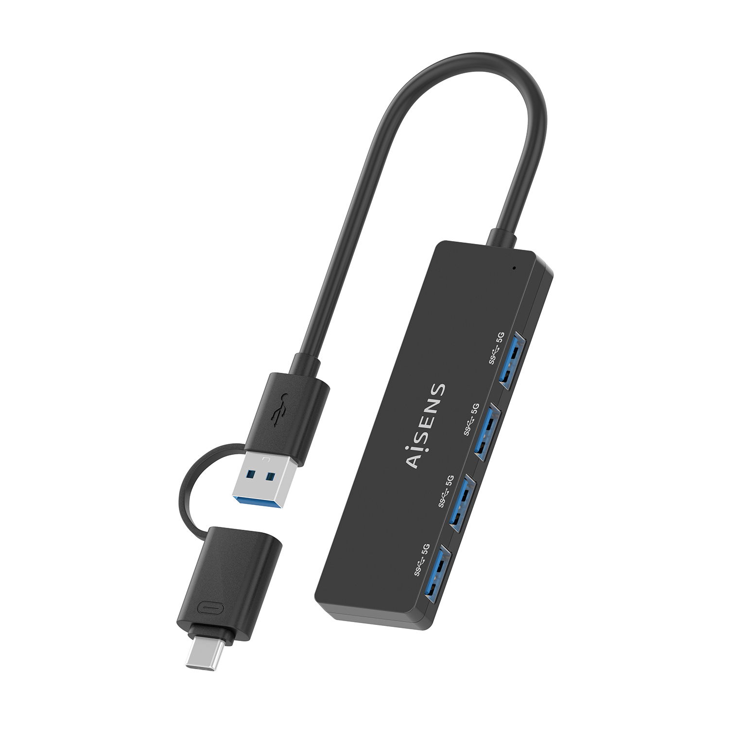 AISENS A109-0987 laptop dock/port replicator Wired USB 3.2 Gen 1 (3.1 Gen 1) Type-A + Type-C Black – image 3