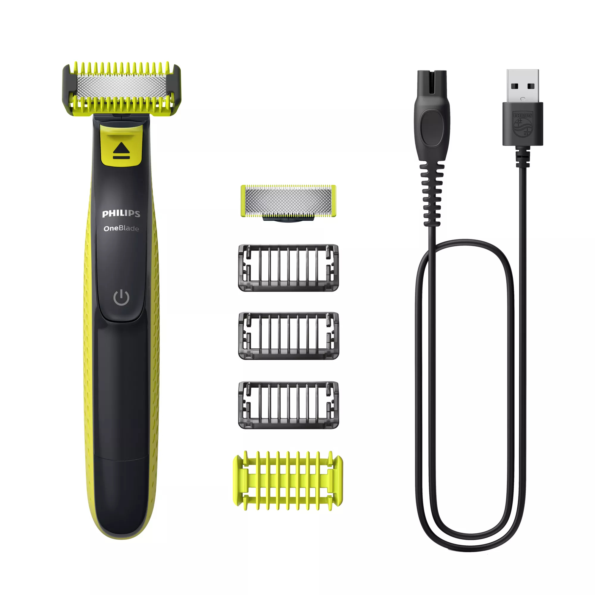 Philips Norelco OneBlade QP2824/10 men's shaver Foil shaver Trimmer Grey, Lime