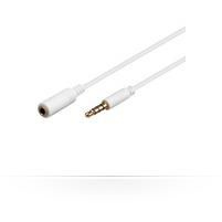 Resim Microconnect IPOD005A 3.5mm Erkek - Dişi Ses Kablosu, 3m, Beyaz