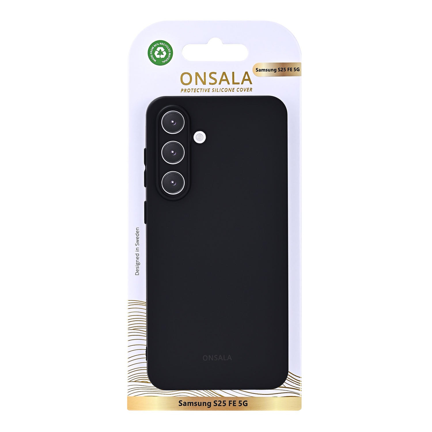 Onsala Phone Case with Silicone Feel Black - Samsung Galaxy S25 FE – image 2