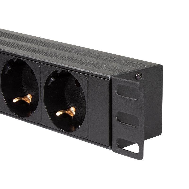 LogiLink PDU8C02 power distribution unit (PDU) 8 AC outlet(s) 1U Black – image 2