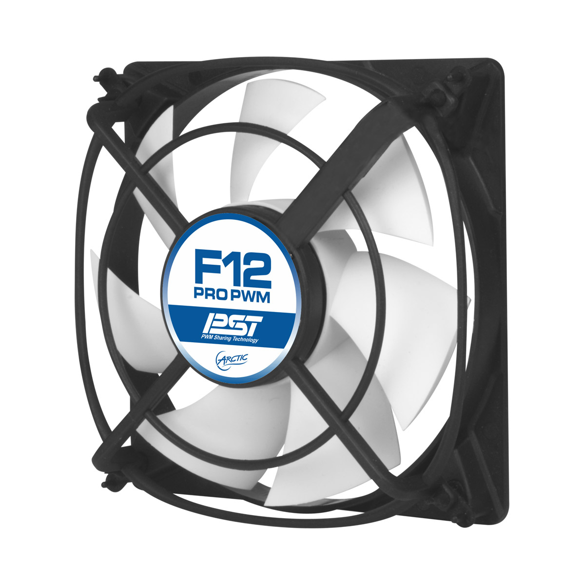 ARCTIC F12 Pro PWM Case per computer Ventilatore 12 cm Nero Bianco