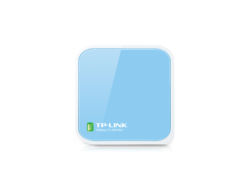 TP-Link TL-WR702N wireless router Fast Ethernet Blue, White