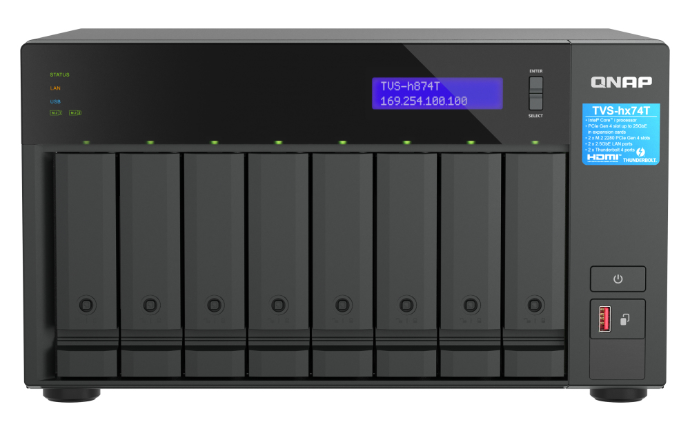 QNAP TVS-h874T NAS Tower Intel® Core™ i7 – image 3