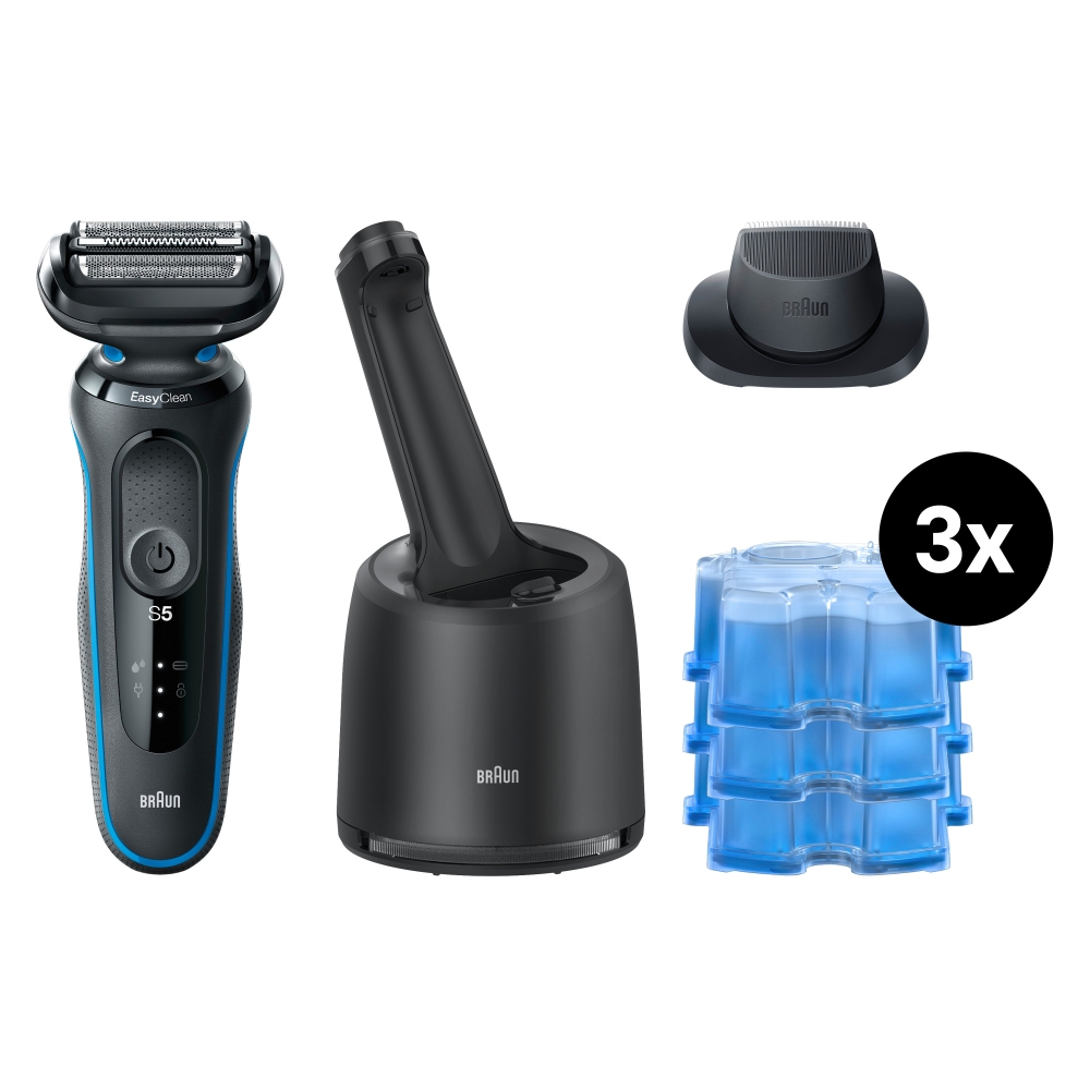 Braun Series 5 50-B7200cc Foil shaver Trimmer Black, Blue – image 2