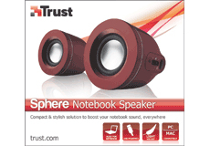 Trust Sphere Notebook Speaker Red Wired image 4