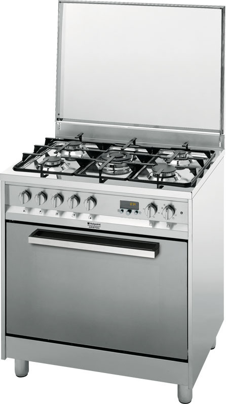 Hotpoint CP87SEA Freestanding cooker Natural gas Gas Stainless steel