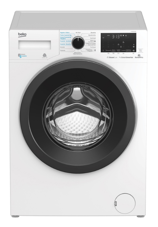 Beko HTV8732XAW washer dryer Freestanding Front-load White – image 1