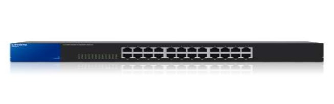Linksys SE3024 network switch Unmanaged Gigabit Ethernet (10/100/1000) Black