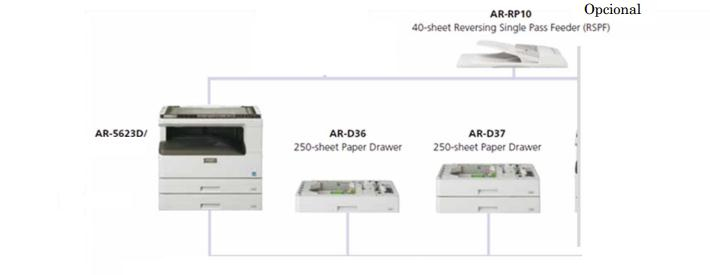 Sharp AR-5623D/AR-RP10 multifunction printer Laser A3 – image 2