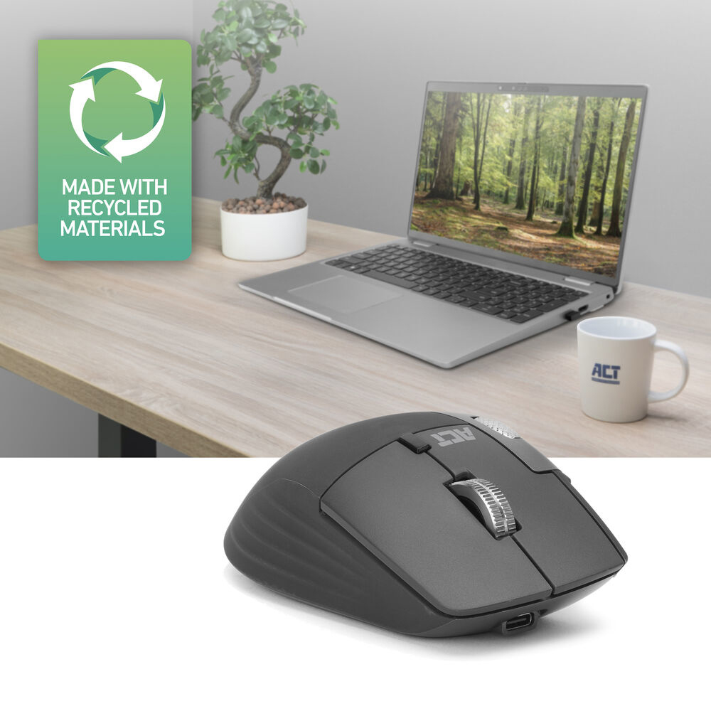 ACT AC5147 mouse Universal Right-hand RF Wireless + Bluetooth Laser 4800 DPI – image 5