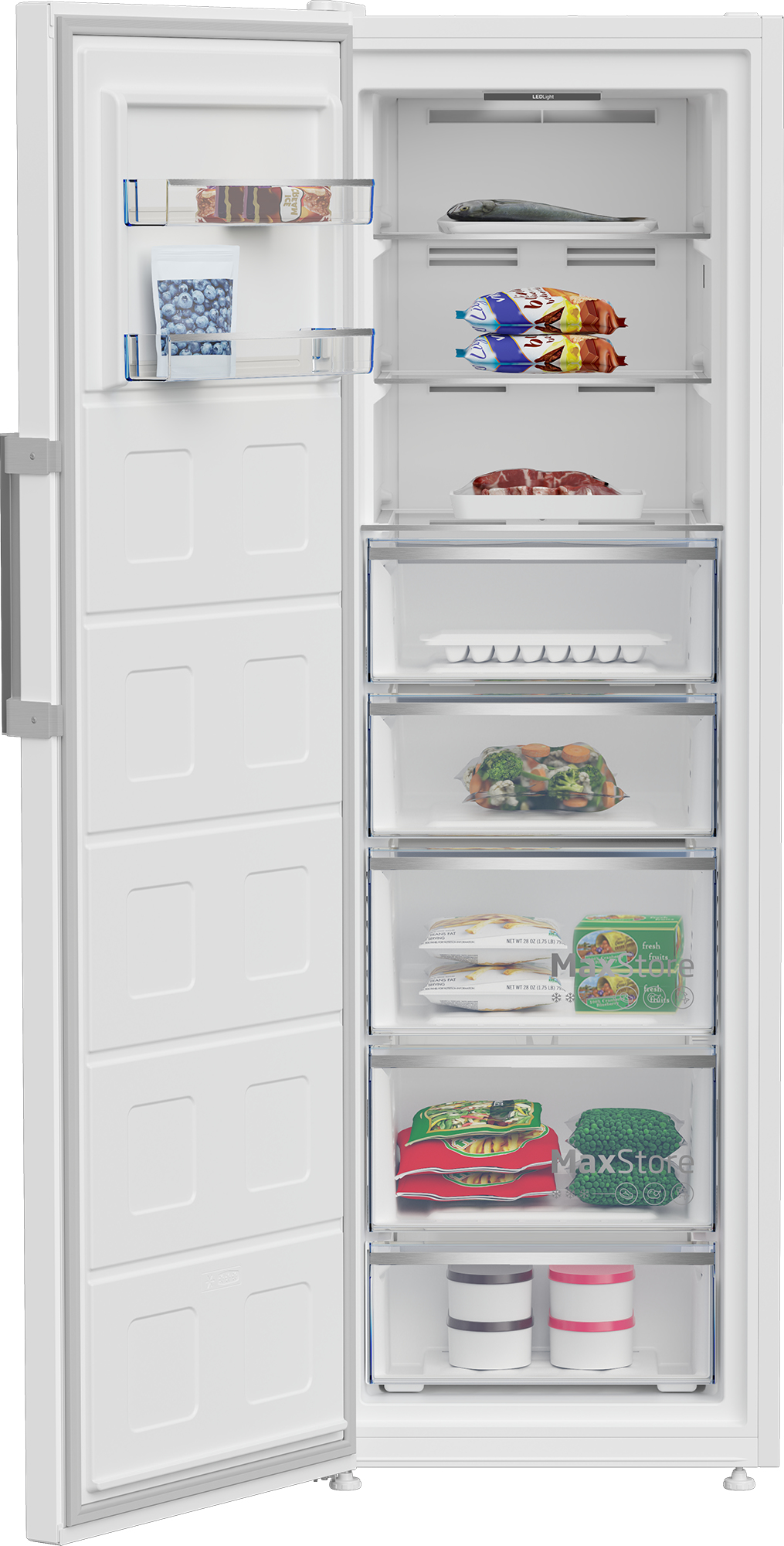 Beko B5RMFNE314W Upright freezer Freestanding – image 3