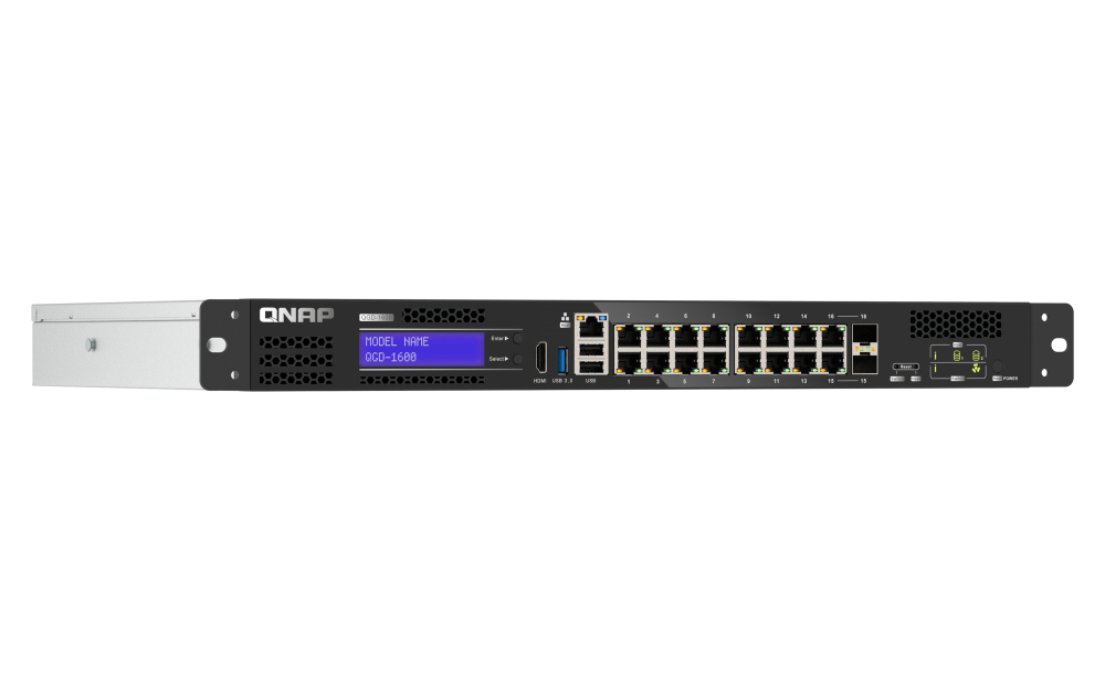 QNAP QGD-1600 Managed Gigabit Ethernet (10/100/1000) 1U Black, Grey – image 2
