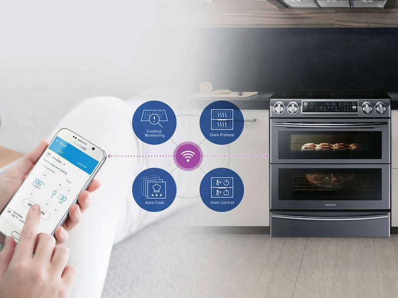 Samsung NE58K9850WS Freestanding cooker Electric Ceramic hob Stainless steel – image 5
