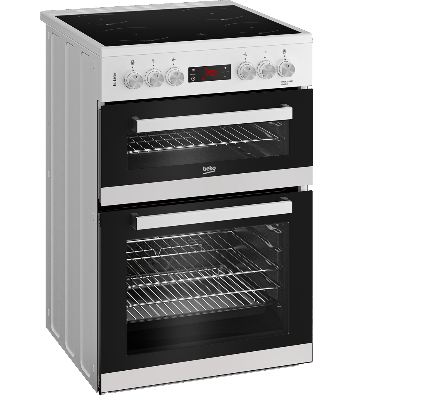 Beko EDC634W 60cm Double Oven Electric Cooker – image 2