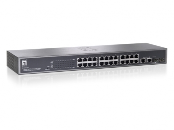 LevelOne GSW-2473 network switch Managed Black