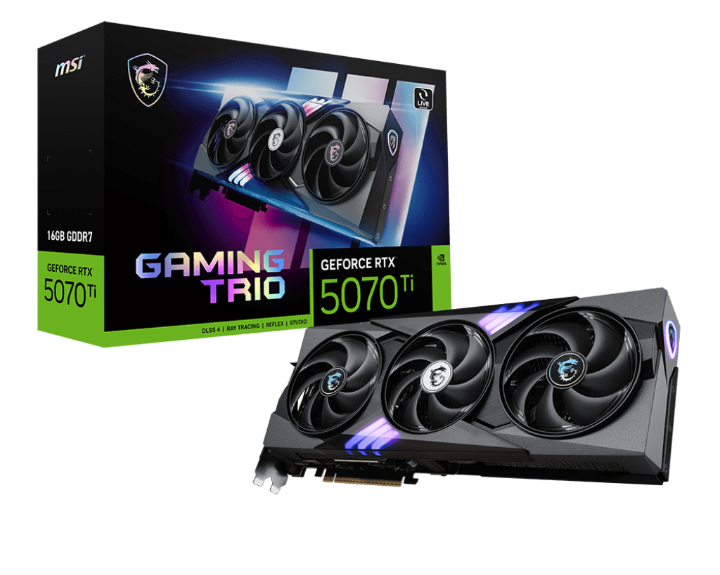 MSI GeForce RTX 5070 Ti 16G GAMING TRIO PLUS – image 1