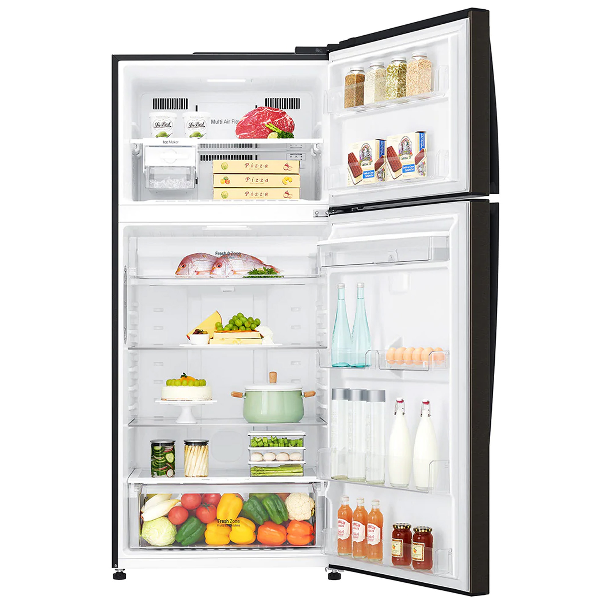 LG GTF744BLPZD fridge-freezer Freestanding – image 2