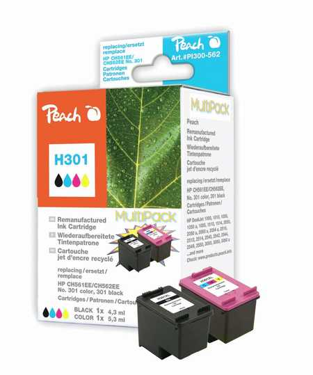Peach 319209 ink cartridge 2 pc(s) Black, Cyan, Magenta, Yellow