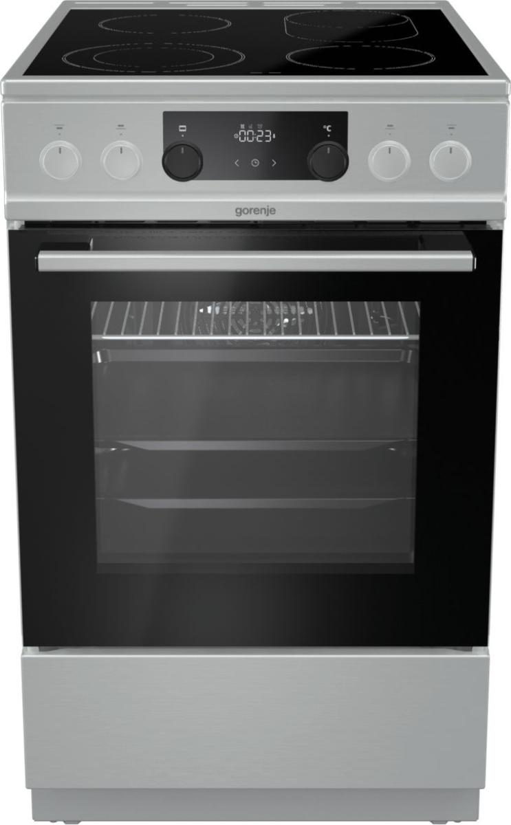 Gorenje ECS5350XPA Freestanding cooker Electric Zone induction hob Stainless steel