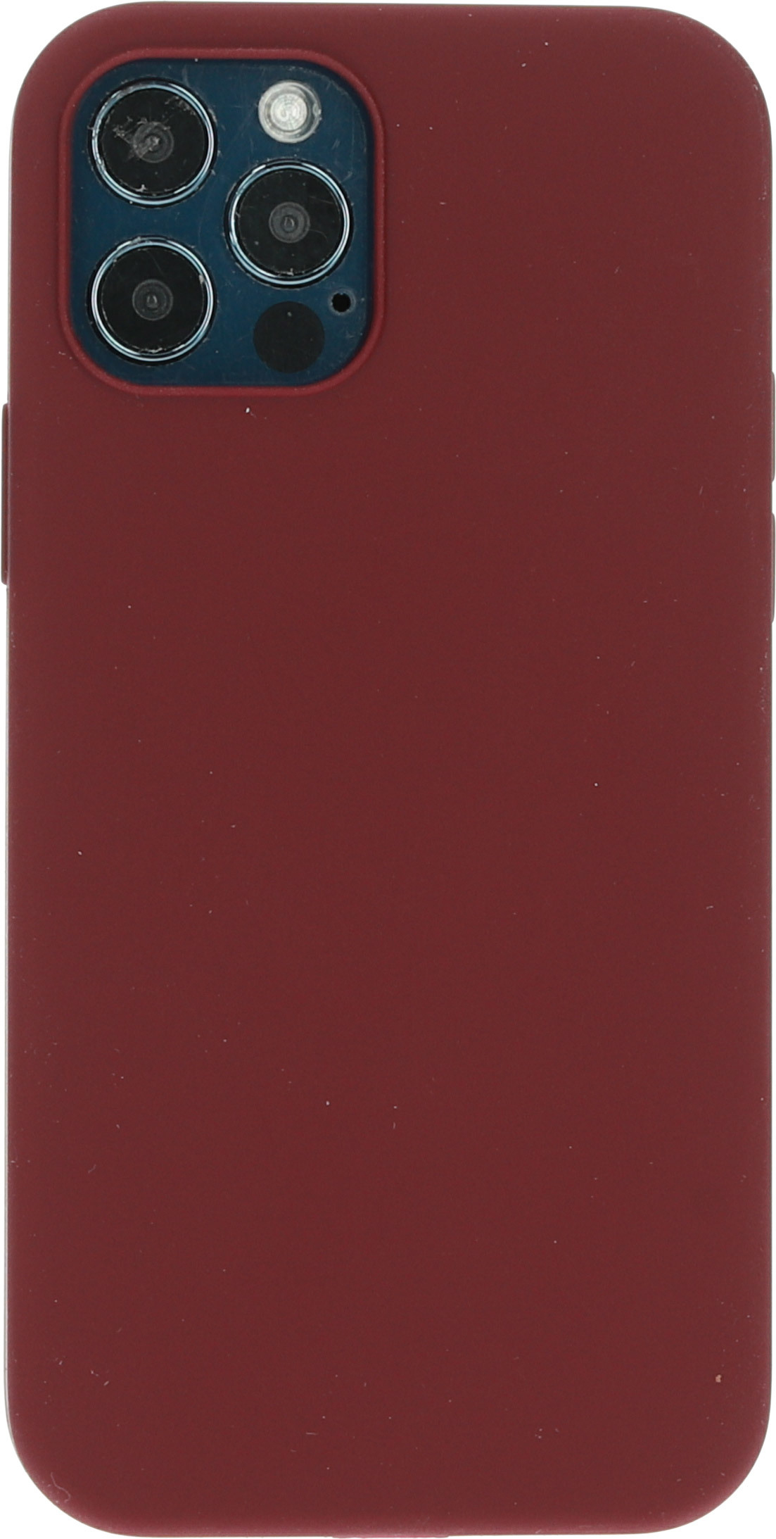 Mobiparts Silicone Cover Apple iPhone 12/12 Pro Plum Red – image 2
