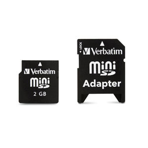 Verbatim miniSD™ Card, Adapter - 2GB