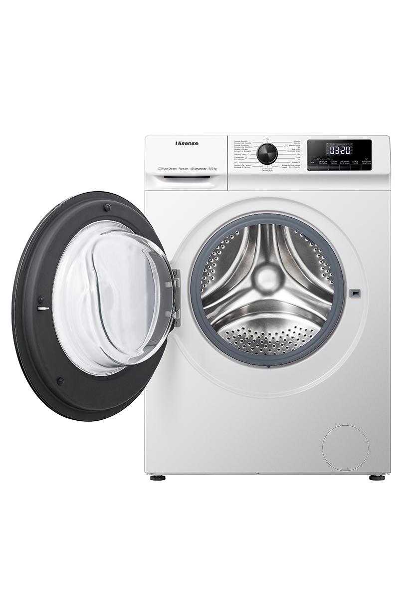 Hisense WDQY901428VJM washer dryer Freestanding Front-load Black, White – image 6
