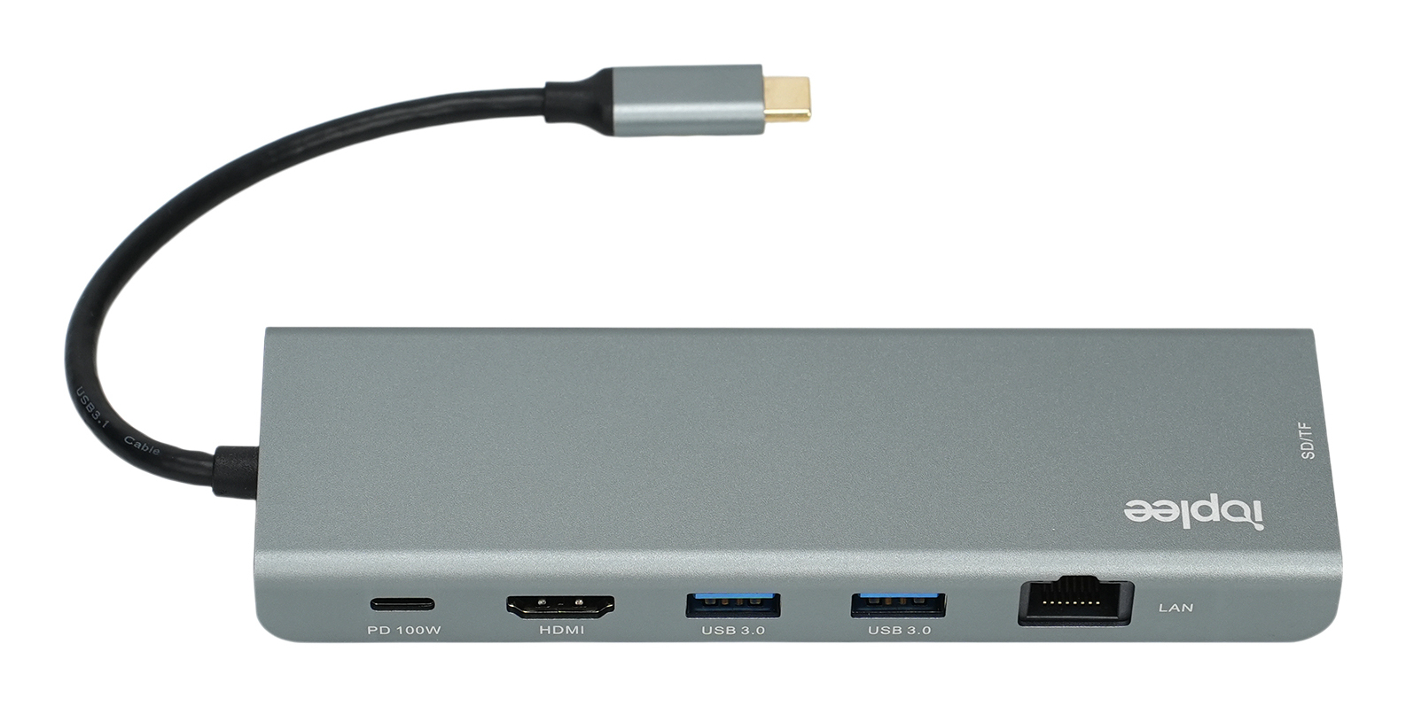 IOPLEE IOPEXTHE7IN1DK609 interface hub USB Type-C Grey – image 2