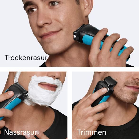 Braun 735483 Foil shaver Trimmer Black, Blue – image 4