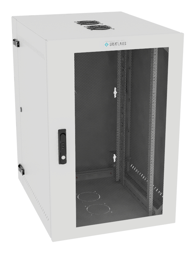 Vertiv VR Rack GL36WMCMM-W-SC-AF-00 rack cabinet 19U Wall mounted rack White