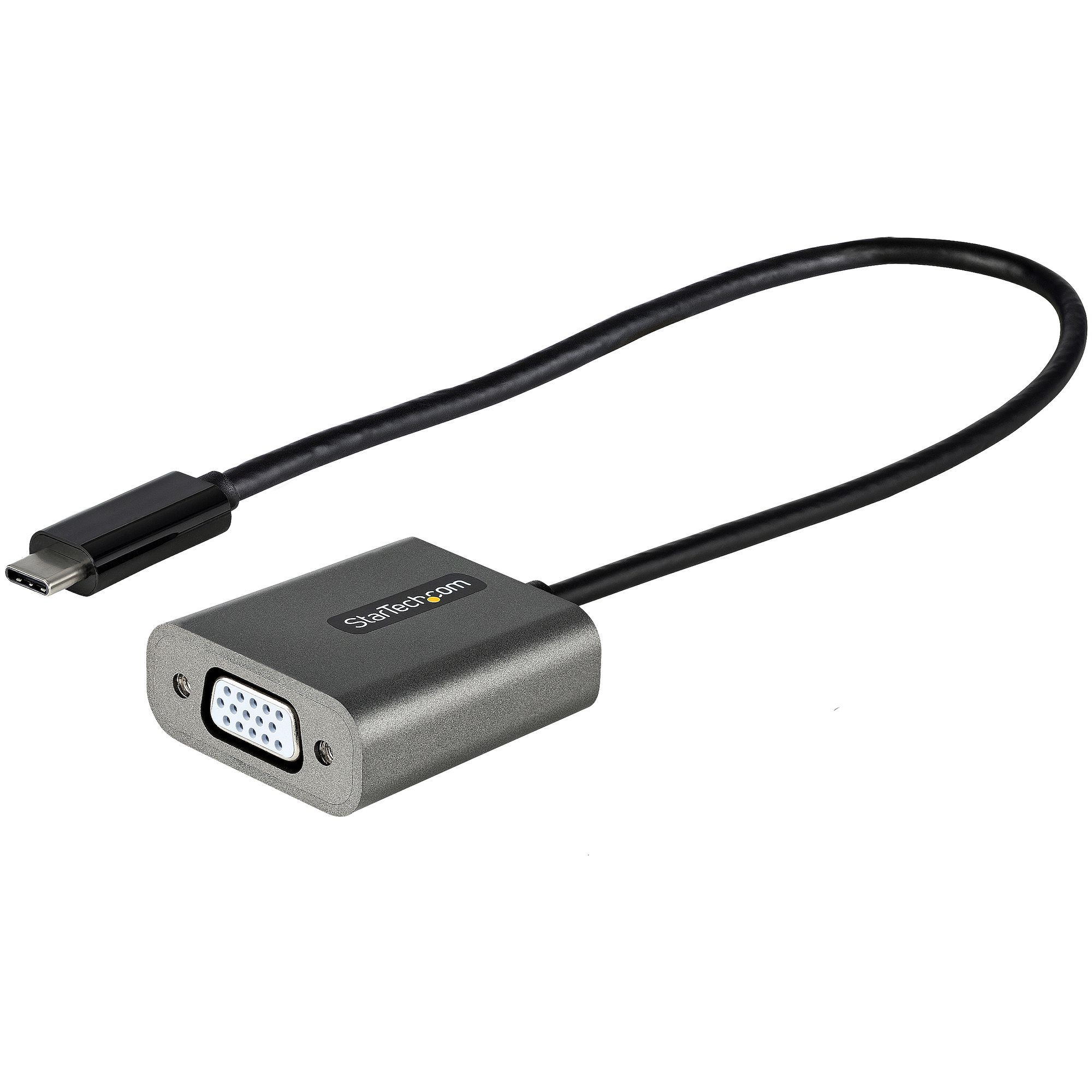 StarTech.com USB C to VGA Adapter - 1080p USB Type-C to VGA Adapter Dongle - USB-C (DP Alt Mode) to VGA Monitor/Display Video Converter - Thunderbolt 3 Compatib – image 1