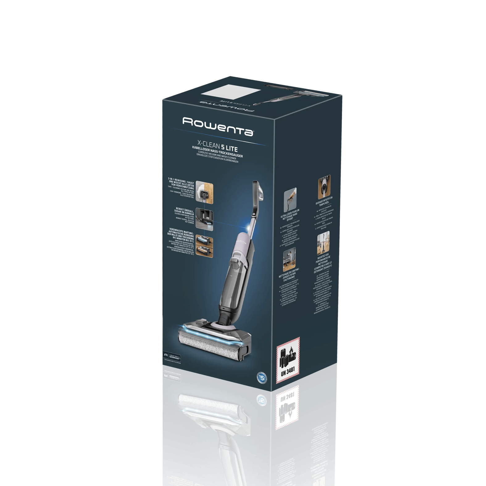 Rowenta X-Clean 5 Lite GZ4040E0 stick vacuum/electric broom 2-in-1 stick vacuum Battery Dry&wet Bagless Black, Grey – image 2