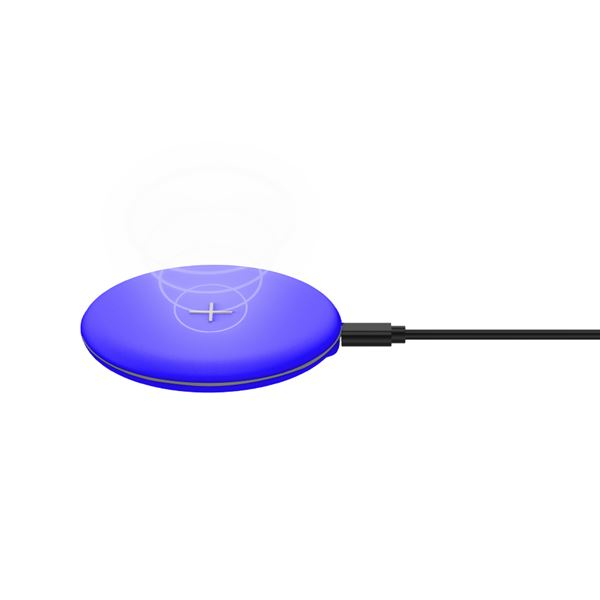 Celly WLFASTFEELBL mobile device charger Smartphone Blue USB Wireless charging Fast charging Indoor