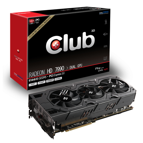 CLUB3D CGAX-7999 graphics card AMD Radeon HD7990