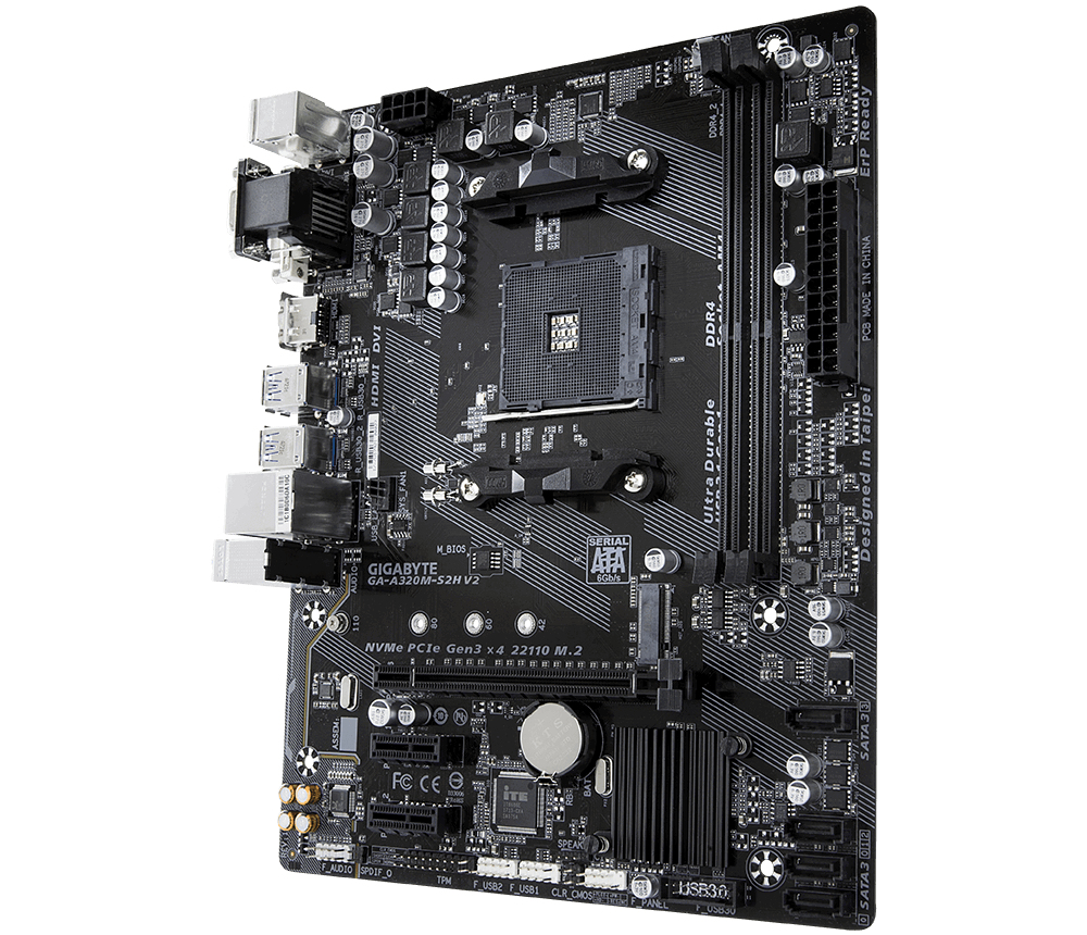GIGABYTE GA-A320M-S2H V2 (rev. 1.1) – image 3