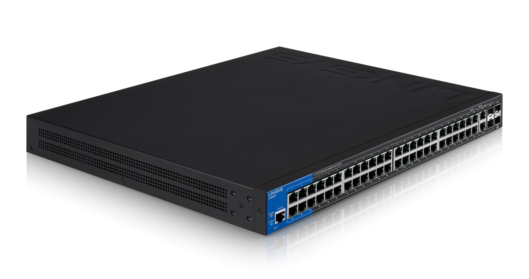 Linksys 52-Port Managed PoE+ Gigabit Switch (LGS552P) – image 2