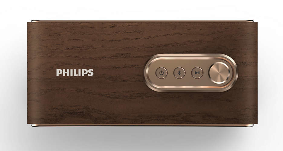 Philips TAVS500/00 portable/party speaker Mono portable speaker Gold, Wood – image 3