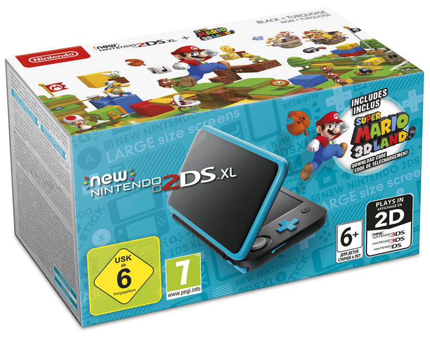 Nintendo 2DS XL + Super Mario 3D Land
