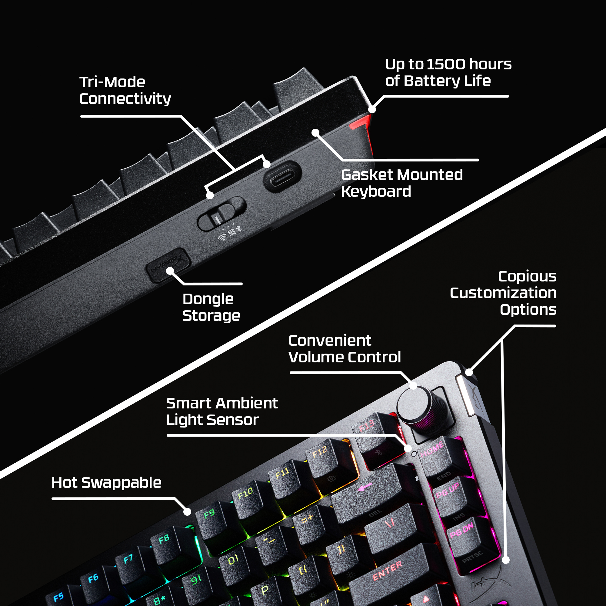 HyperX Alloy Rise 75 Wireless Keyboard – image 3