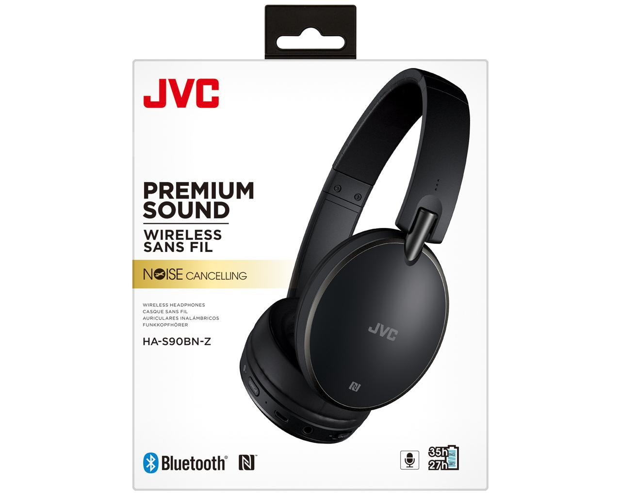 JVC HA-S90BN-Z-E Headset Wired & Wireless Head-band Calls/Music Micro-USB Bluetooth Black – image 7