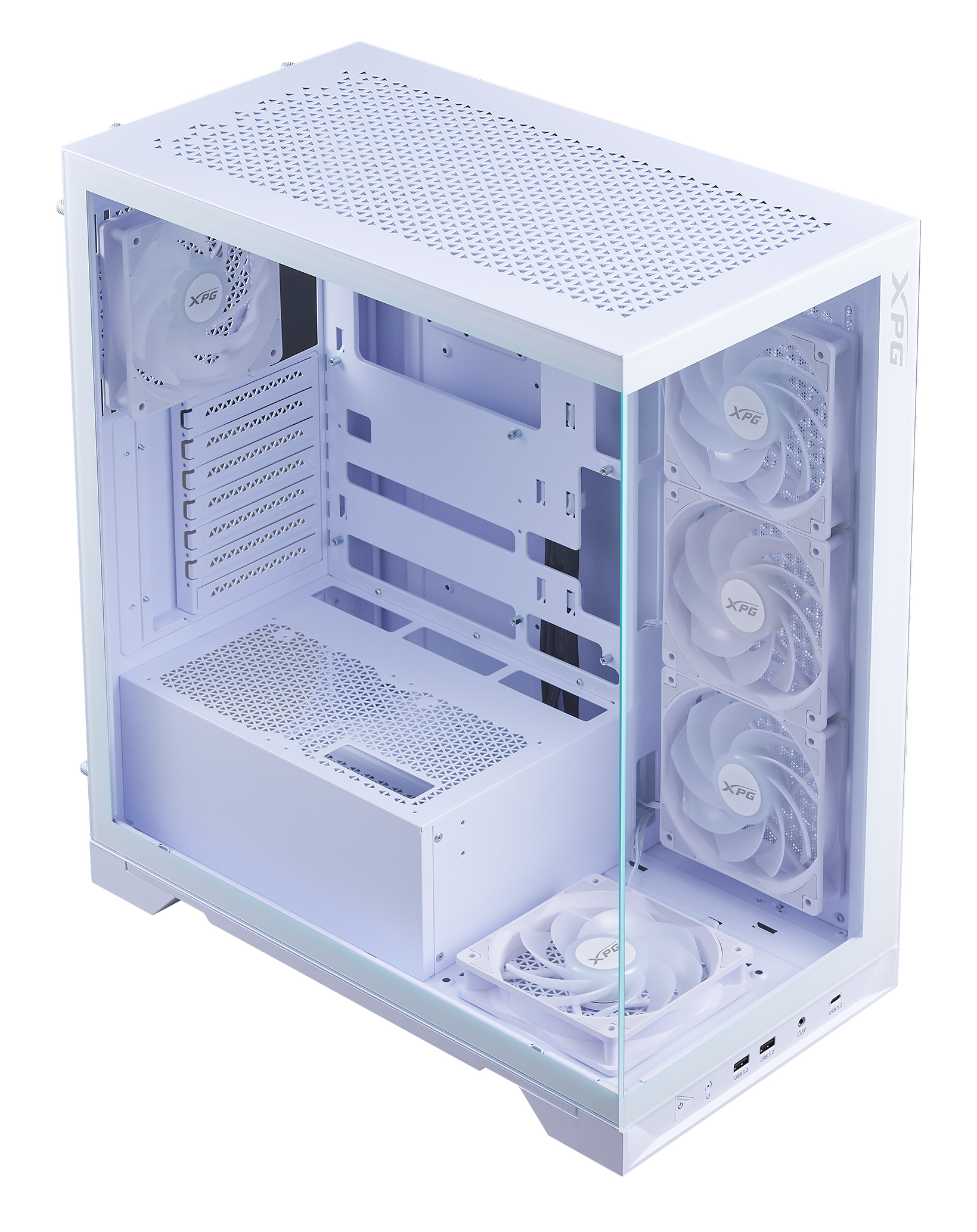 XPG Invader X BTF Midi Tower Bianco