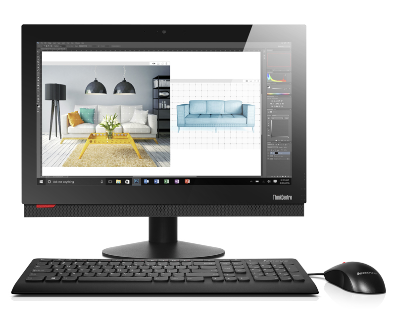 Lenovo ThinkCentre M810z Intel Pentium G G4400 54.6 cm (21.5″) 1920 x 1080 pixels All-in-One PC 4 GB DDR4-SDRAM 500 GB HDD Windows 7 Professional Black image 4