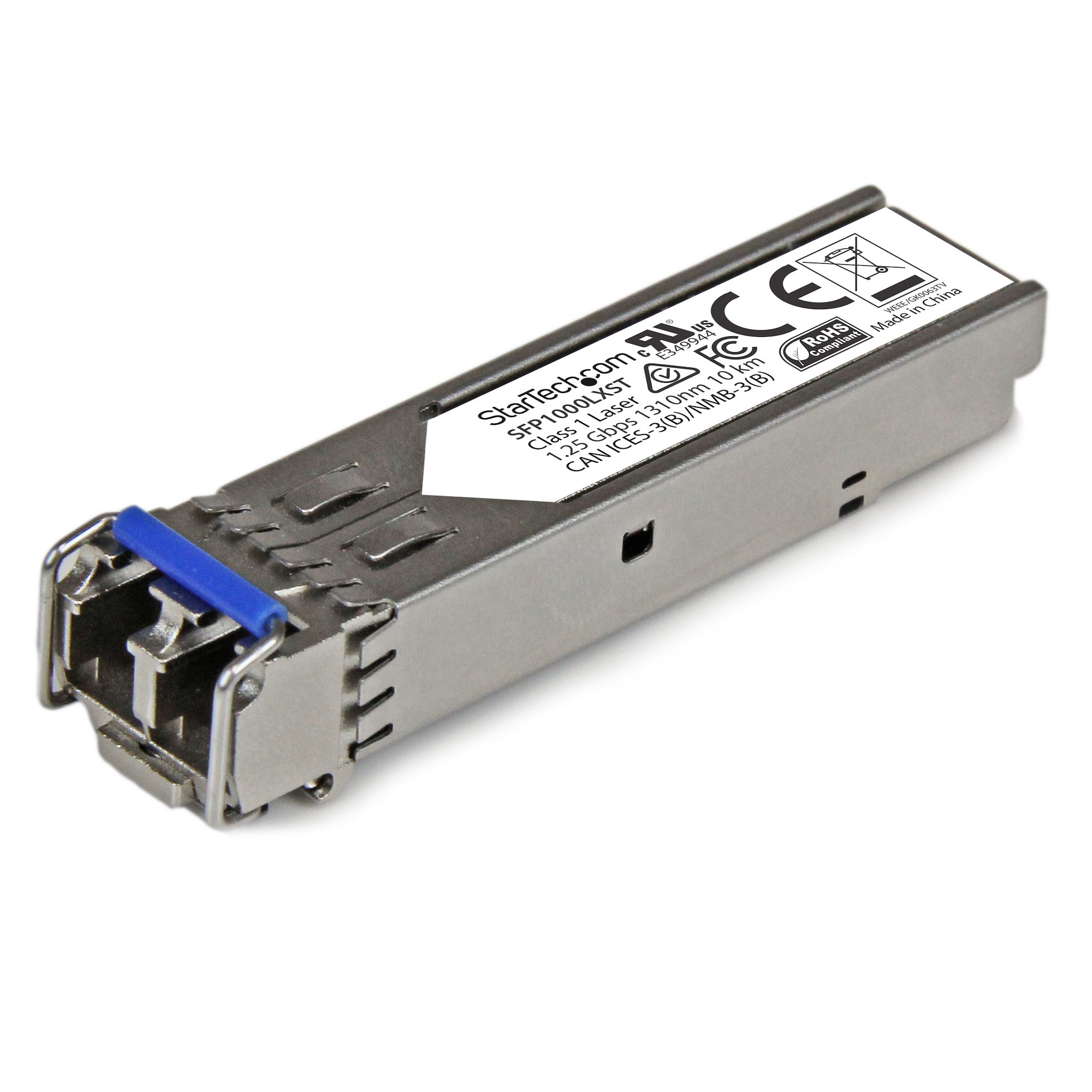StarTech.com MSA Uncoded SFP Module - 1000BASE-LX - 1GbE Single Mode Fiber (SMF) Optic Transceiver - 1GE Gigabit Ethernet SFP - LC 10km - 1310nm - DDM