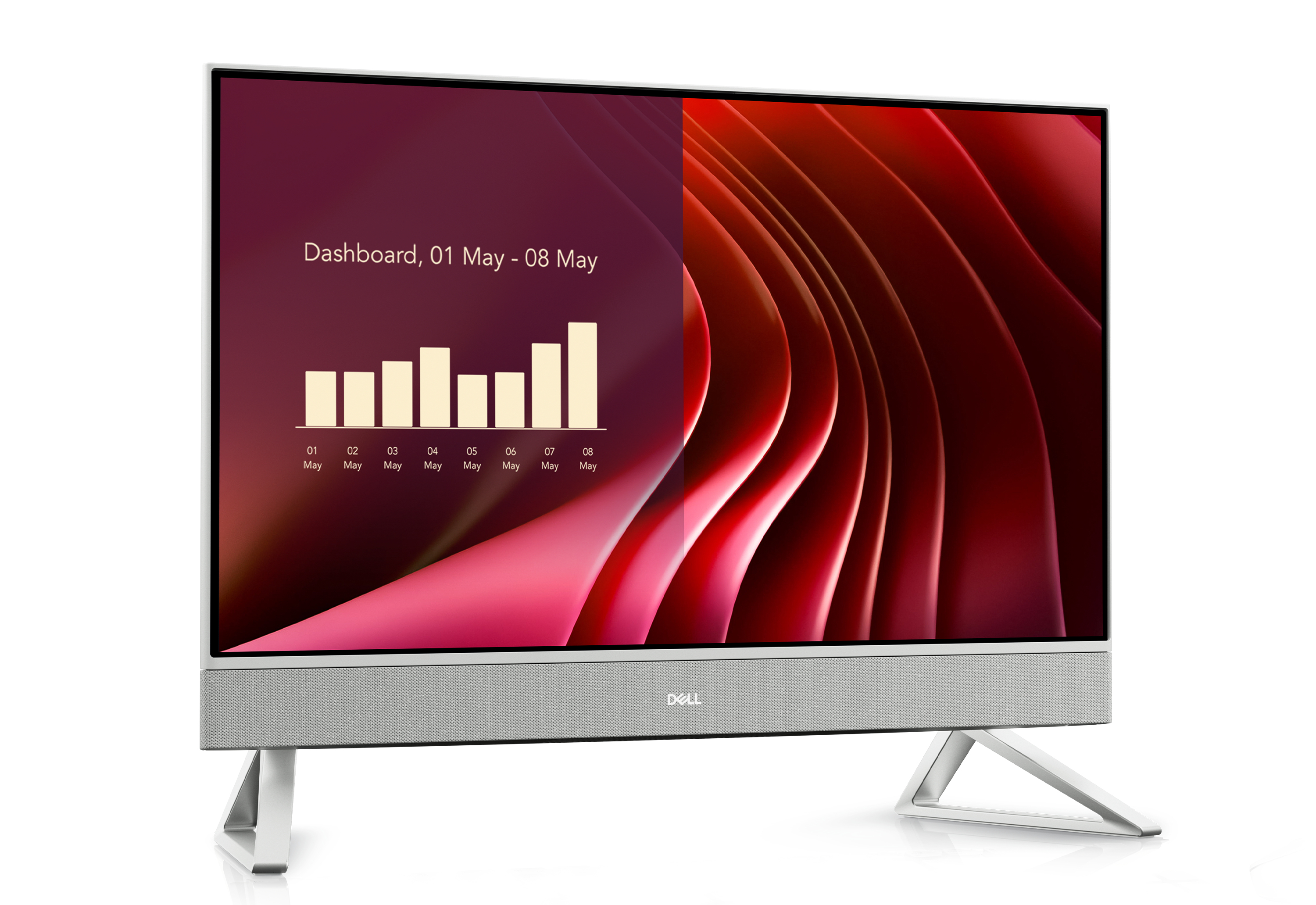 TODO EN UNO AIO DELL 24 EC24250 INTEL CORE I7-1355U 16GB , 1TB SSD 23.8 PULGADAS WIN 11 HOME HDMI, WHITE XNT23