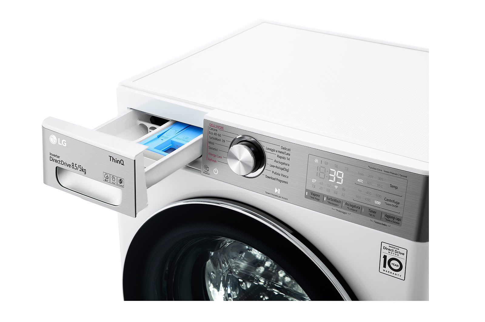 LG F2DV9S8H2E washer dryer Freestanding Front-load White – image 5